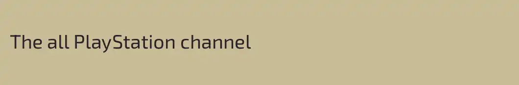 The all PlayStation channel